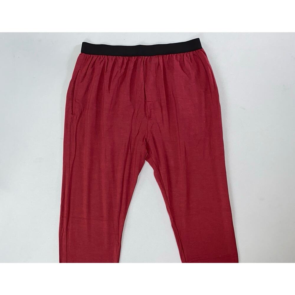 MeUndies Pull On Micro Modal Satin Lounge Pants in Cabernet. Men's M, NWOT!